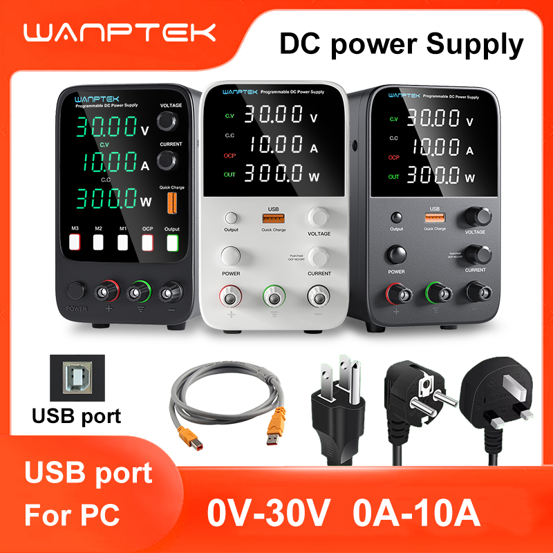 Programmable Dc Power Supply 30V 10A - Catu Daya Laboratorium Wanptek 30V 5A
