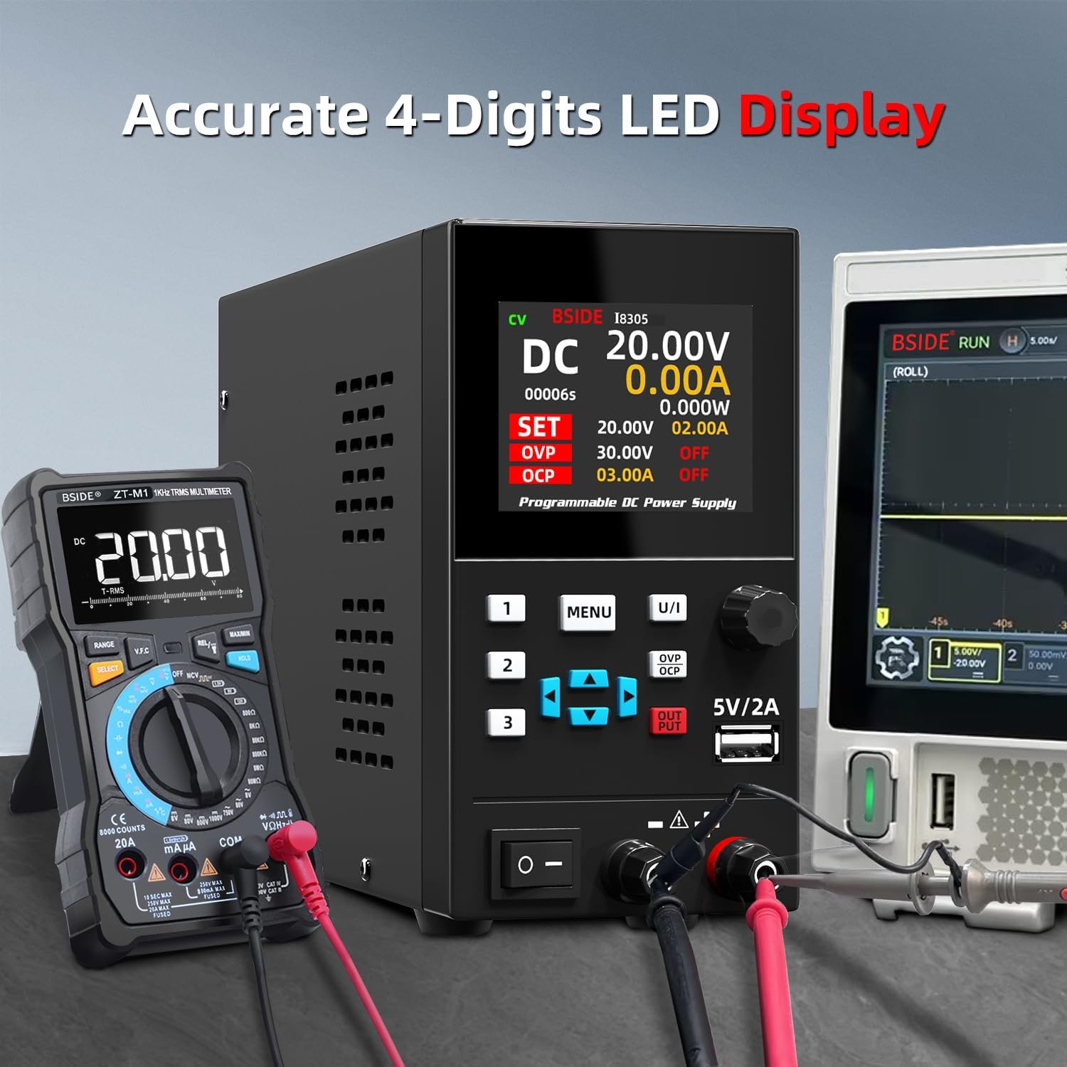BSIDE catu daya yang diatur la - Programmable Dc Power Supply 30V 10A ulasan dan harga