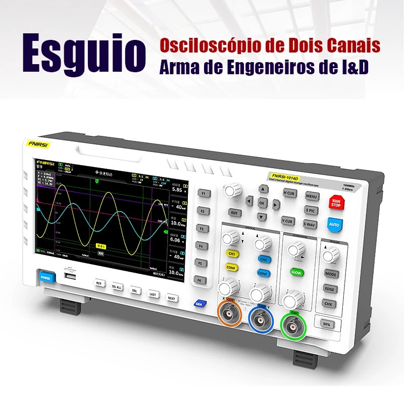 FNIRSI 1014D Osiloskop Digital - Digital Storage Oscilloscope 100Mhz ulasan dan harga